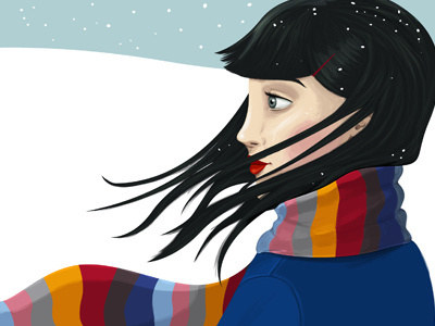 Snow digital illustration