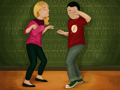 Dancing digital illustration