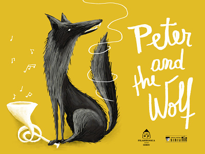 Peter and the Wolf animal animal illustration art brush children children book illustration childrens book classical classical music drawing flat illustration illustration music peterandthewolf photoshop prokofiev story storybook tablet wolf