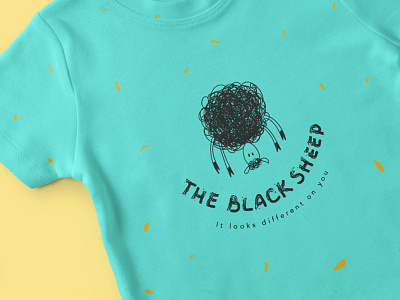 The Black Sheep - logo design boutique branding children clothing identity kids logo sheep t shirt