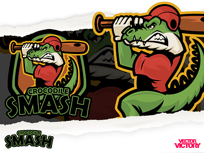 CROCODILLE SMASH ESPORTS LOGO