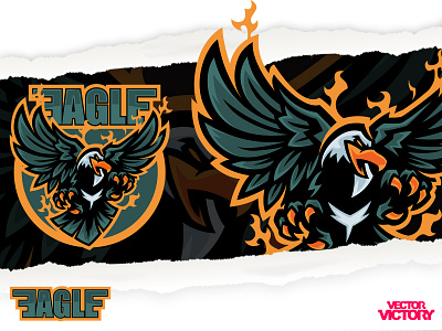 EAGLE ESPORTS LOGO adobeillustator cartoon character dribbble esportslogo game illustration logo mascot sports logo