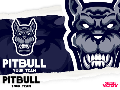 PITBULL eports logo adobeillustator cartoon character dribbble esportslogo game illustration logo mascot sports logo