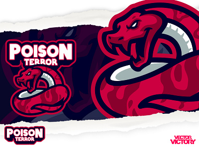 POISON TERROR red snake esports logo