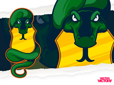 PHITON MARTIAL ART ESPORTS LOGO adobeillustator cartoon character dribbble game illustration logo mascot reptile snake sports logo