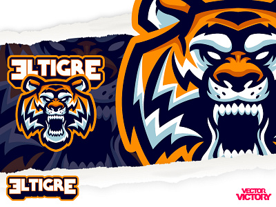ELTIGRE ESPORTS LOGO adobeillustator cartoon character dribbble game illustration logo mascot sports logo tiger