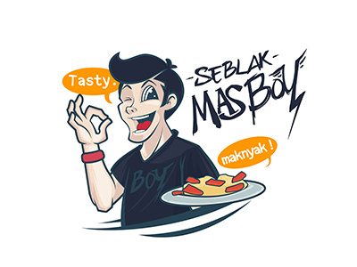 seblak mas boy mascot