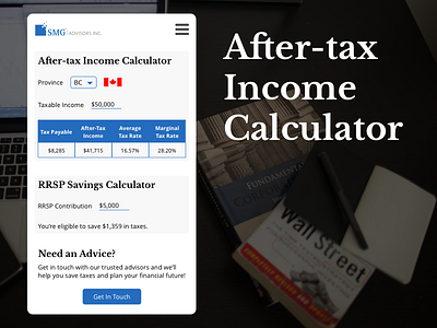 Daily UI #004 - Calculator calculator dailyui finance rrsp saving tax