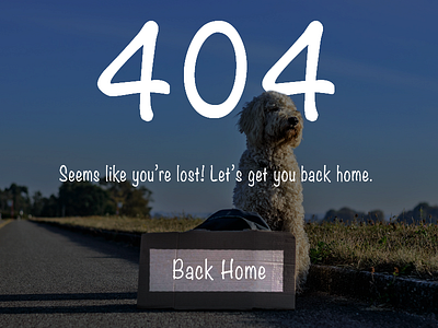 Daily UI #008 - 404 Page