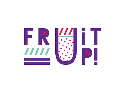 Fruit Up branding fruit indentity logo purple