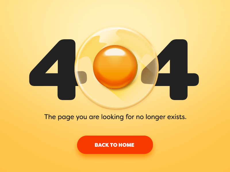 DailyUI 008 - 404 Page egg web error 404page 404 ui dailyui