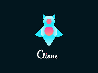 Clione clione design logo sea angel