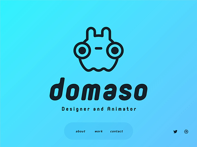 domaso - Portfolio Site animation design illustration lotttie motion design portfolio ui ux web
