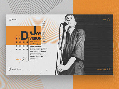 Joy Division UI design