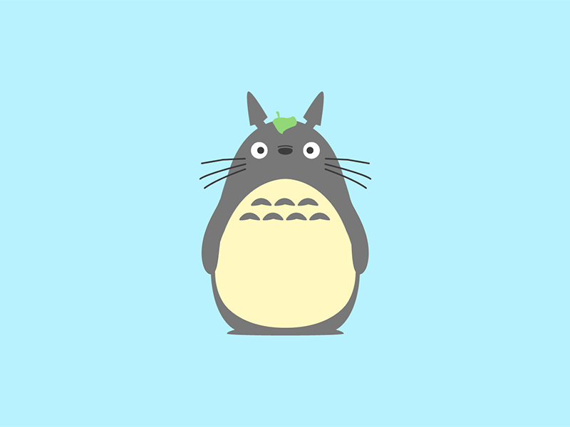 Totoro! after effects animation character design gif jane minion motion motion design motion graphics rigging totoro