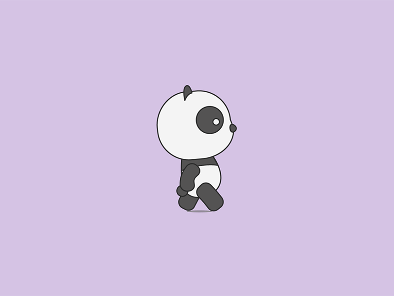 Panda after effects animation character design gif minion motion motion design motion graphics panda rigging walking