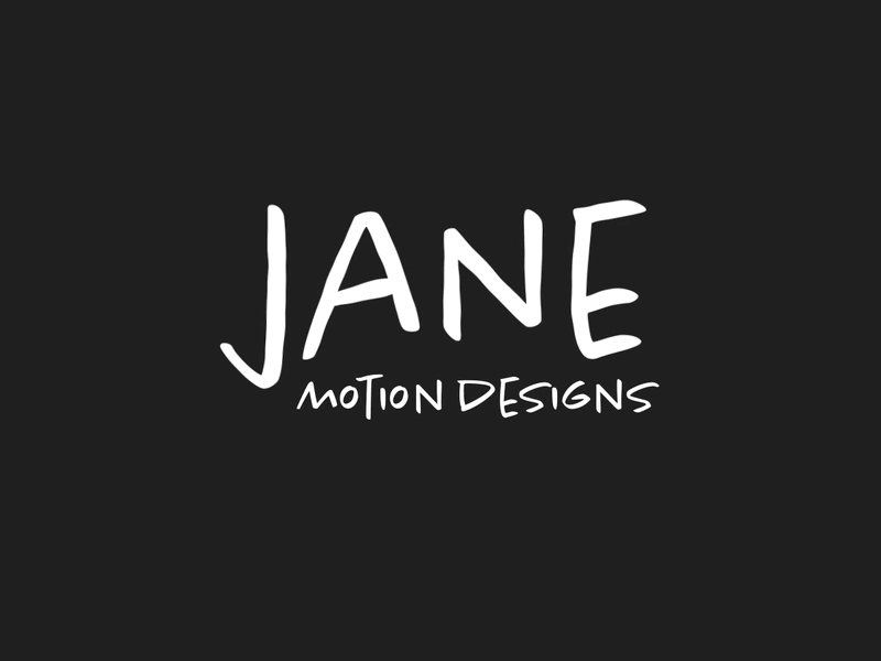 Jane Motion Designs Animated Logo 2d aftereffects animated animation design liquid logo motion motiongraphics paint