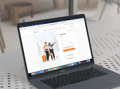 Create account form create create account travel website