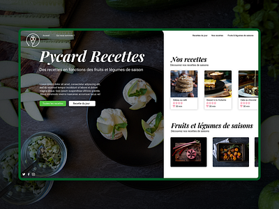 webdesign site de cuisine branding cook food ui ux web design webdesign webdesigner website