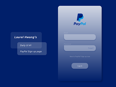 daily UI 001_PayPal sign up page daily daily 100 challenge daily ui dailyui paypal sign in sign up ui ui design uidesign