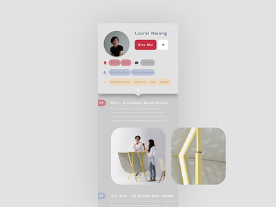 daily UI 006_personal profile of a job app