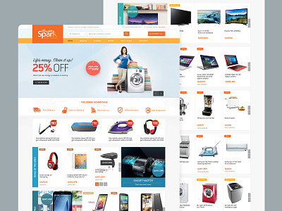 Spark Electronics Website design ecommerce electronics mobileapp online product shop spark store ui uidesign ux uxdesign web website