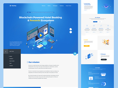 CheckKey Block Chain Hotel Website blockchain crypto landing page management mobileapp ui uidesign ux uxdesign web website
