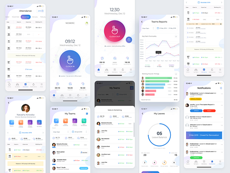Nock - Smart Attendance Tracking App by Ahmed Hassan on Dribbble