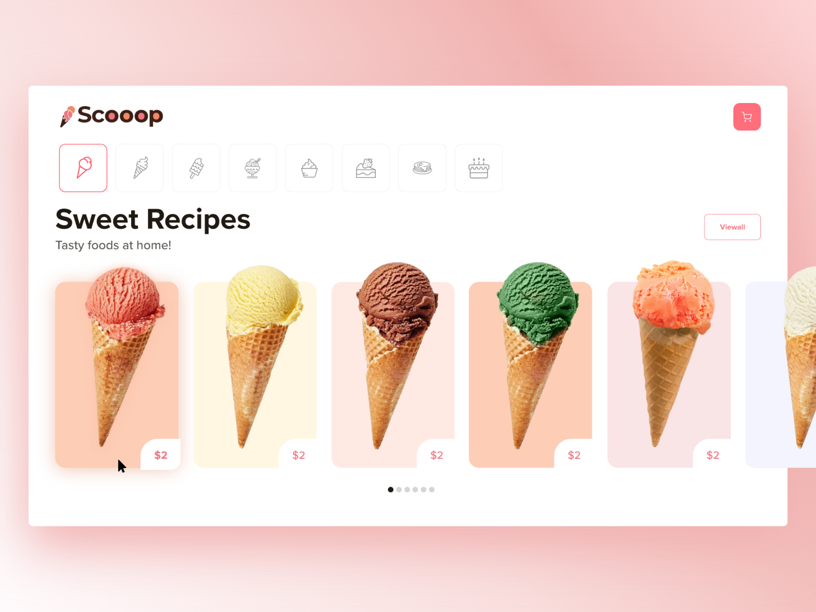 Icecream Landing page by Ahmed Hassan on Dribbble