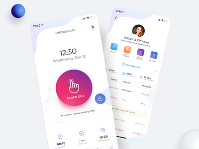 Smart Attendance Tracking App app attendance leaves reporting team time tracking ui uiuxahmed ux