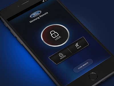 Teaser Car Control App app application art car concept econceptions iphone lock remote