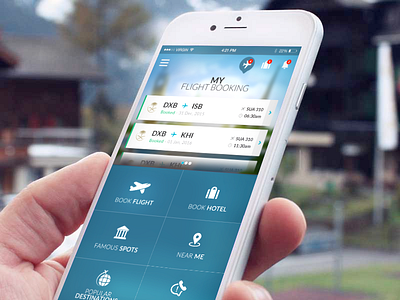 Tripedia - Flight Booking app booking dashboard econceptions expedia flight iphone notifications travel tripeida ui uiuxahmed