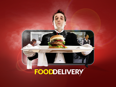 Freebie Food Ad ad airport deliver download food freebie iphone burger plane poster psd restaurent