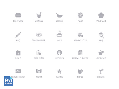 Free Food Icons app icons diet drink free free psd health icons menu psd