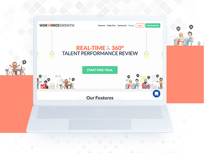 Work Force Growth Redesign admin app flat managment me2ahmedhassan redesign review reviews talent ui web