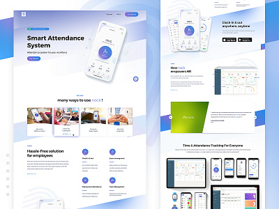 Nock - Smart Attendance System App Landing Page
