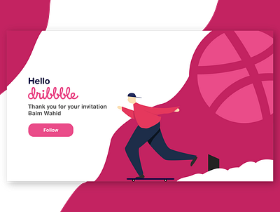 Hello Dribbble ! firstshot hellodribbble illustration ui vector