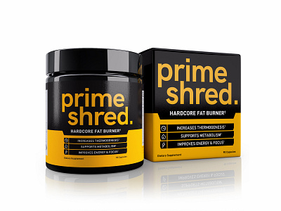 PrimeShred label packaging :: cutefunk :: adobe illustrator adobe photoshop branding cutefunk design logo packaging sports branding supplement label wellness