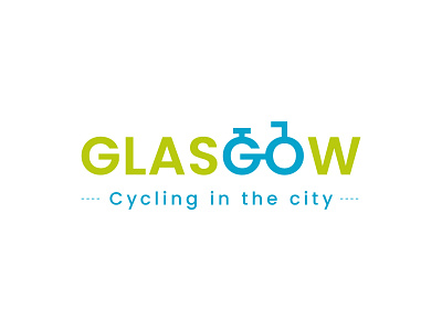 Glasgow - Cycling in the city :: cutefunk :: adobe illustrator concept cutefunk cycling design fun glasgow logo poppins scotland