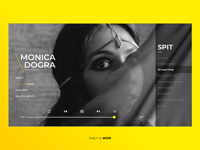 Daily UI #009: Music Player