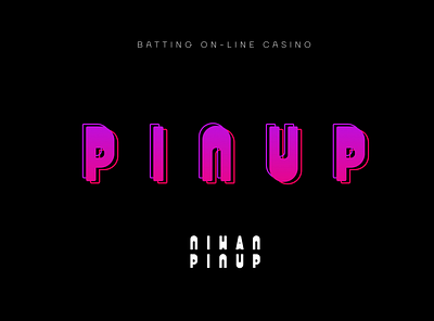 PINUP batting logo branding design logo