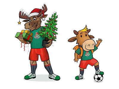Mascot for the Lokomotiv football club branding design graphic design illustration illustrator mascot vector