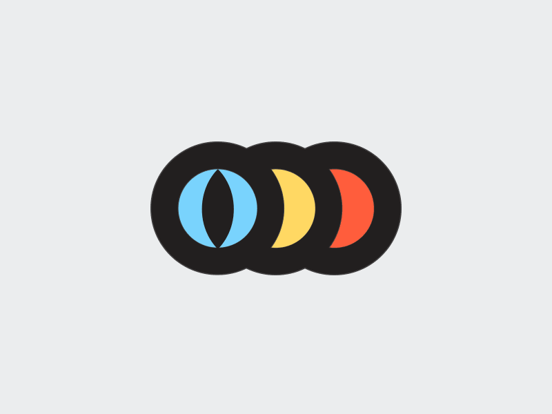Optical branding colorscheme emblem logo mark optical symbol