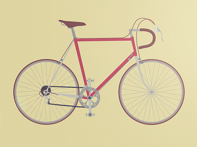 Bike bicycle bike dbs illustration racer retro