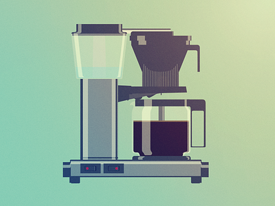 Coffee's on coffee coffee maker illustration moccamaster percolator