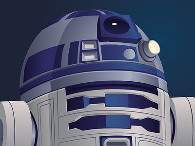 R2-D2 illustrator r2 d2 r2d2 star wars