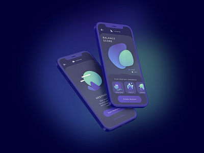nooon app application design habbits interface mentalhealth mobile routines screen ui visual