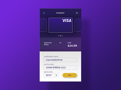 Credit Card Checkout 002 app card checkout credit daily design interface mobile screen ui visual
