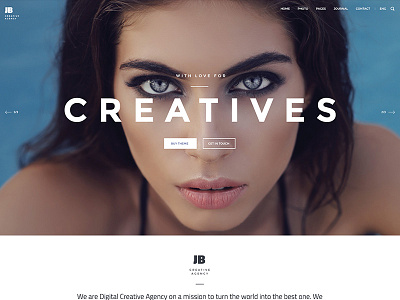 JohnBlack Photography theme ui web webdesign website wordpress