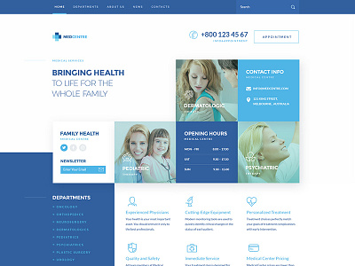 Medical Centre hospital medical ui web webdesign website